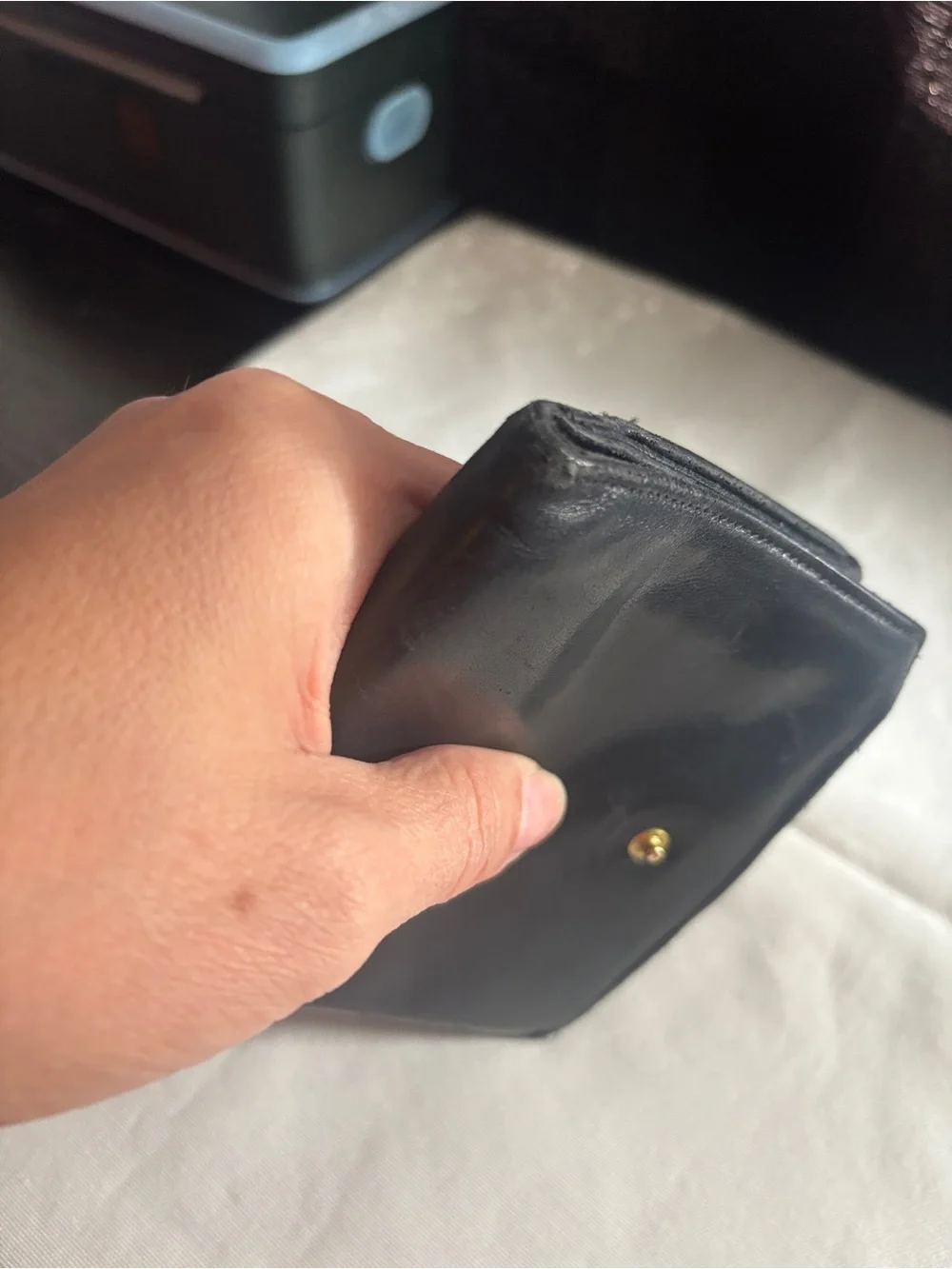 Chanel Black Quilted CC Logo Leather Wallet with COA card - Picture 16 of 17